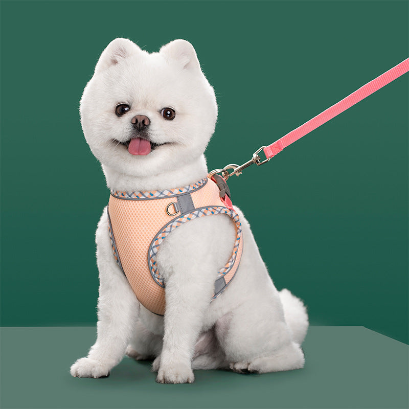 Reflective Mesh Dog Harness & Leash Set – photo 14