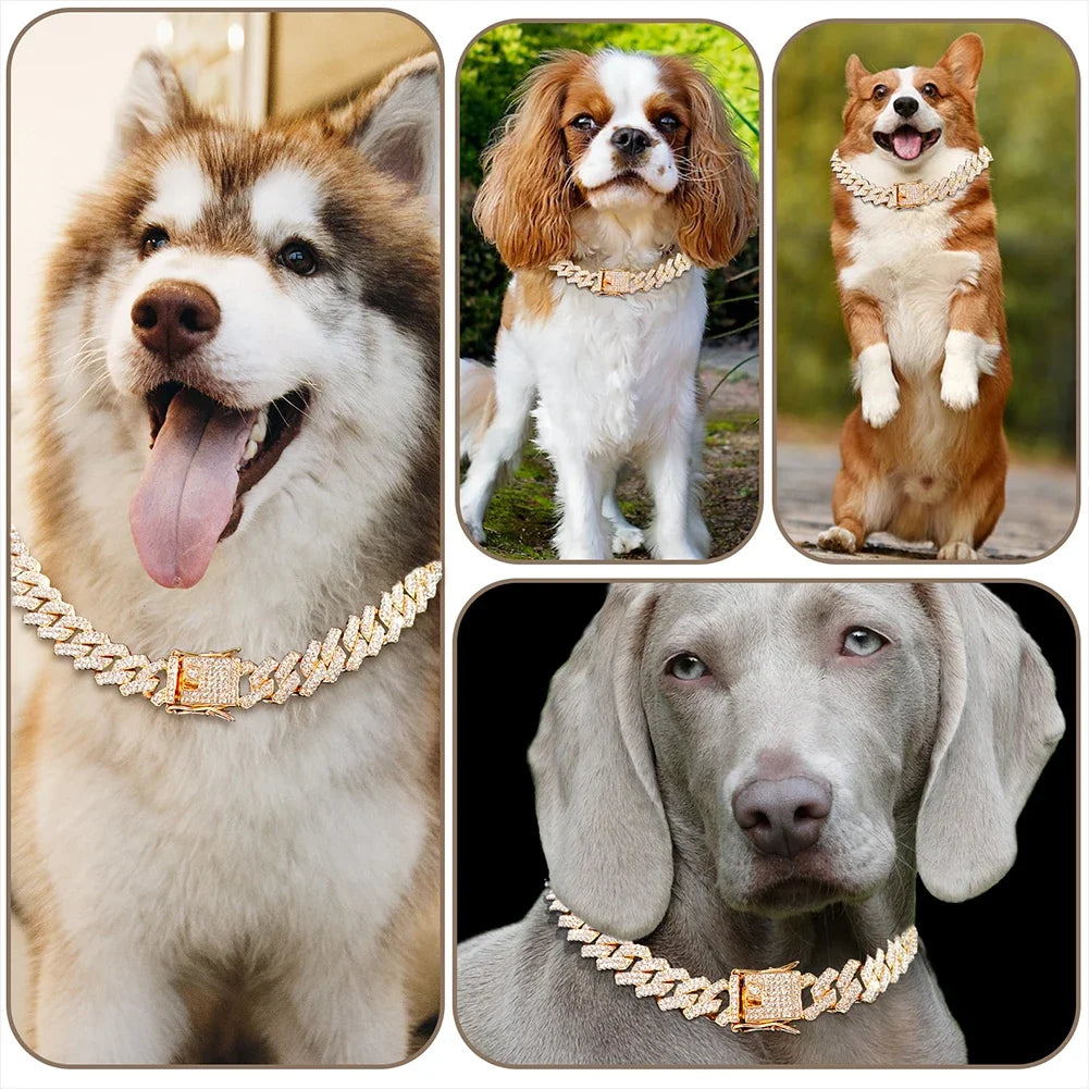 Cuban Link Diamond Dog Collar – photo 8