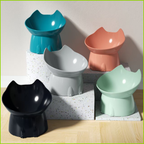 New cat bowl with long ears and high feet bowl with cat and dog neck protection 