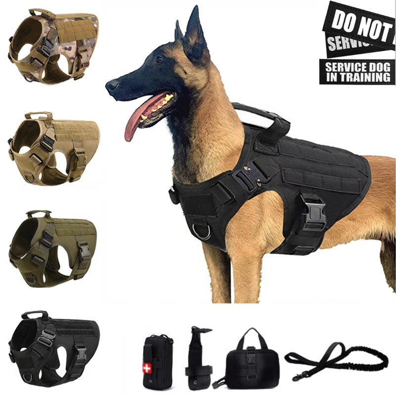 Heavy-Duty Tactical Dog Harness with Handle