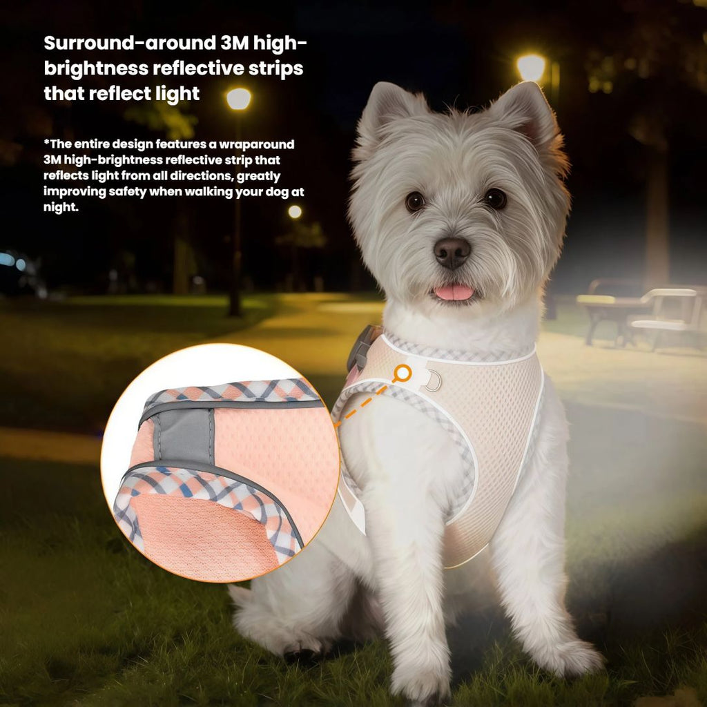 Reflective Mesh Dog Harness & Leash Set – photo 2