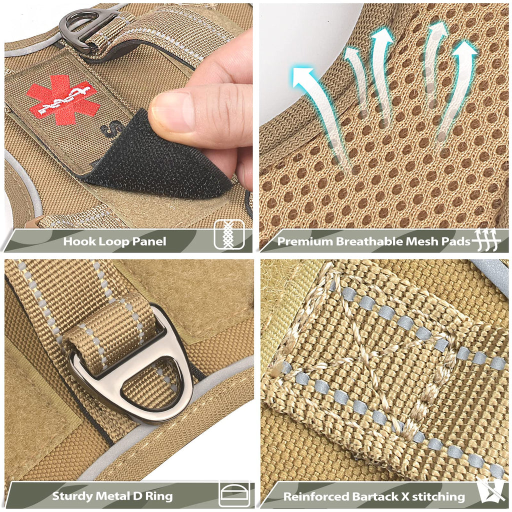 Tactical Harness for Small Dogs with Control Handle – photo 3