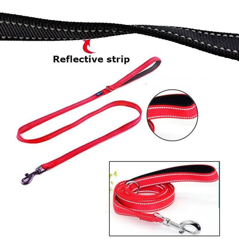 Double-Handle Reflective Training Dog Leash – photo 9