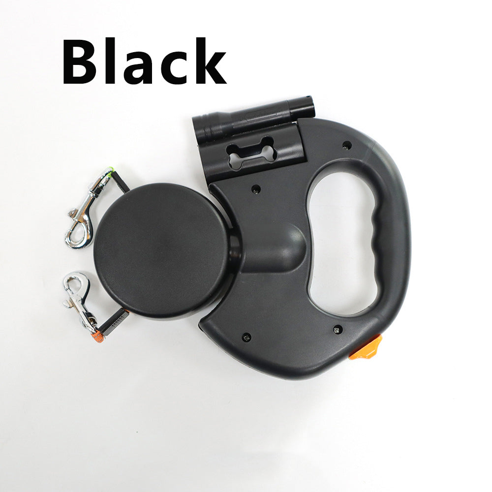 3m Retractable Dog Leash with LED & Bag Holder