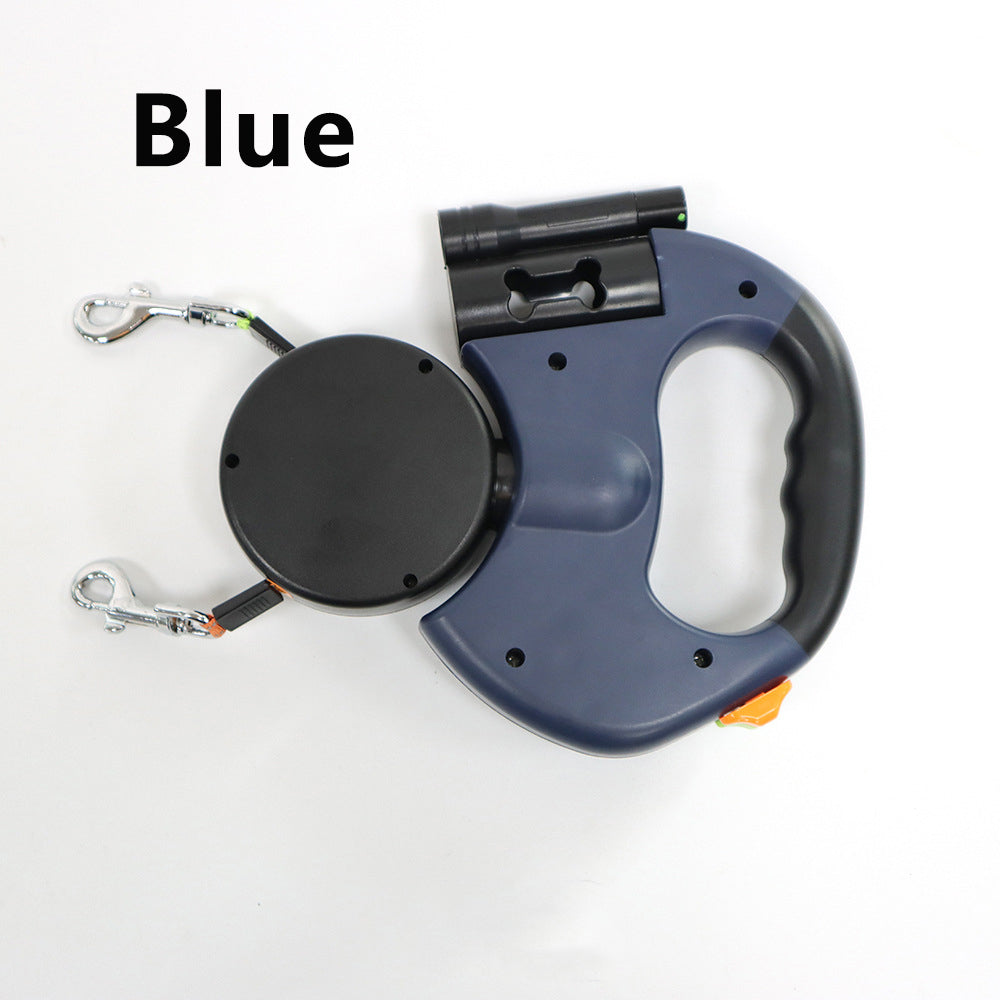 3m Retractable Dog Leash with LED & Bag Holder
