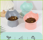New cat bowl with long ears and high feet bowl with cat and dog neck protection 