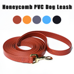 Waterproof PVC Dog Leash with Gold-Tone Buckle
