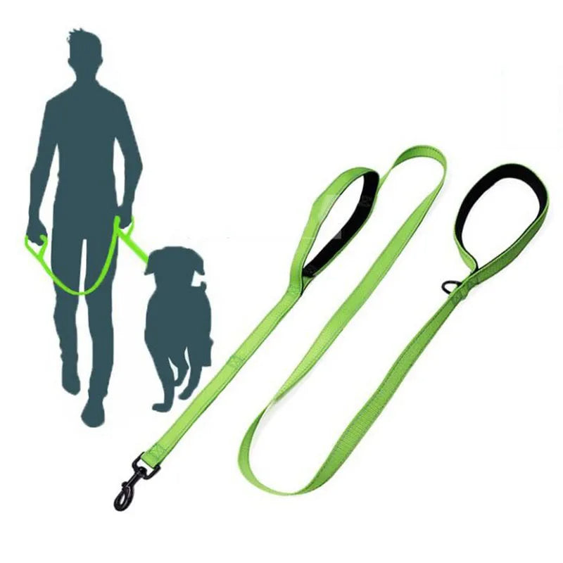 Double-Handle Reflective Training Dog Leash – photo 4
