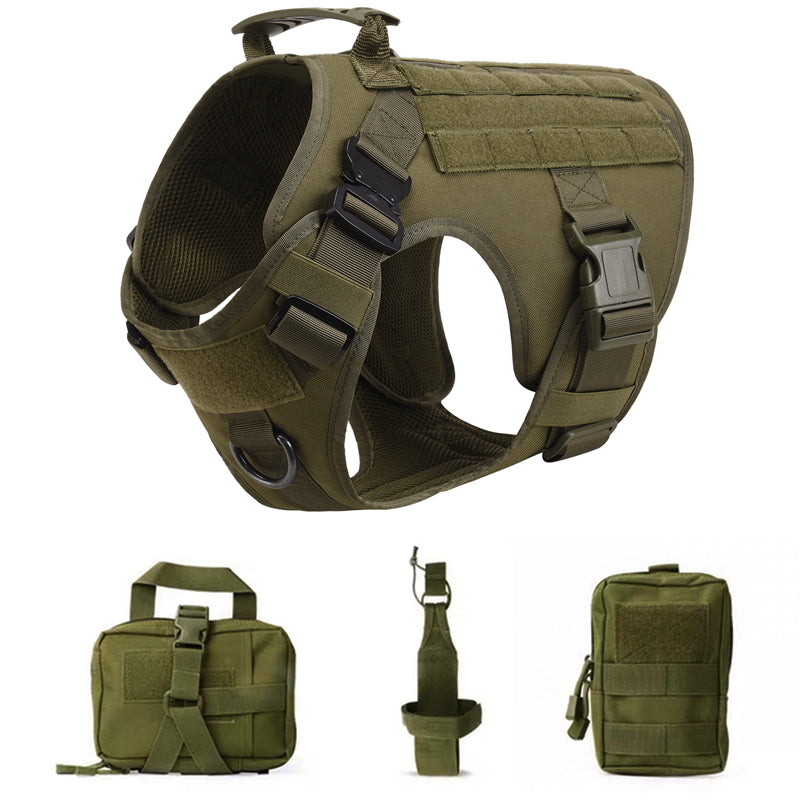 Heavy-Duty Tactical Dog Harness with Handle