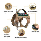 Tactical Harness for Small Dogs with Control Handle