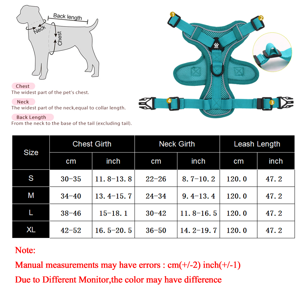 Reflective Mesh Harness & Leash Set for Small Pets – photo 5